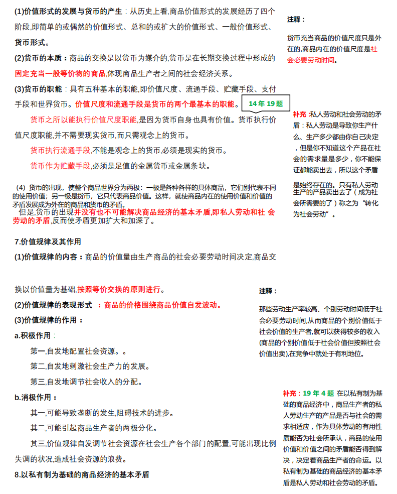 2021考研政治:馬克思主義基本原理概論必背考點(diǎn)(VI)