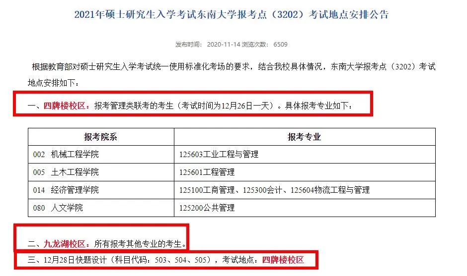 2021考研考場安排:21個院校和地區考研考點具體安排已出,趕快抓緊訂房啦!